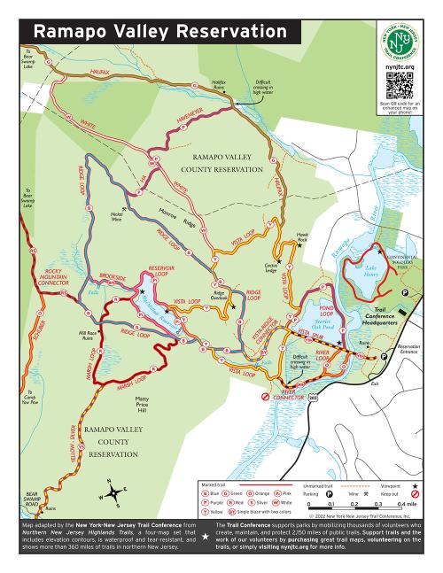 Ramapo Valley Reservation Map and Trails