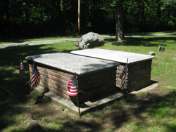 Graves of Robert Erskine and his assistant. Photo by Daniel Chazin.