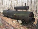 Rusted Boiler on Godfrey Trail. Photo by Daniel Chazin.