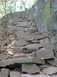 Stairs to High Gutter Point. Photo by Daniel Chazin.
