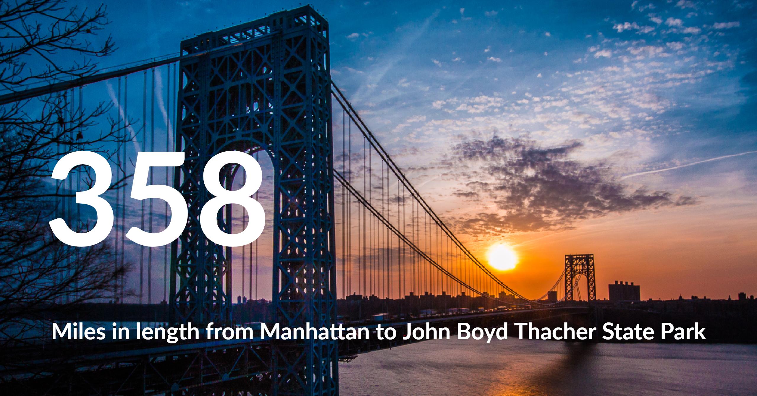 View of George Washington Bridge from the Long Path. Photo by Steve Aaron.