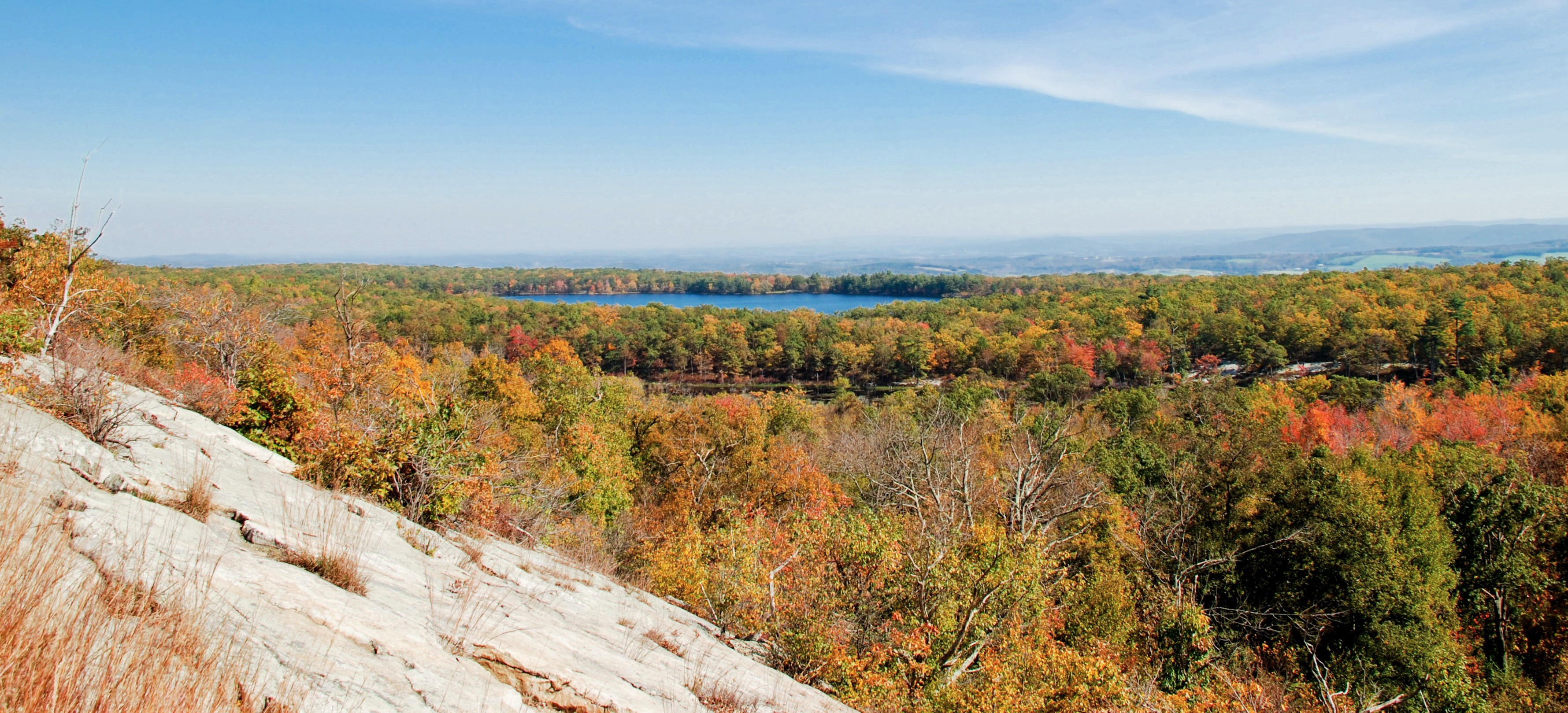 Scenic New Jersey Appalachian Trail - View in High Point State Park - Photo Jeremy Apgar