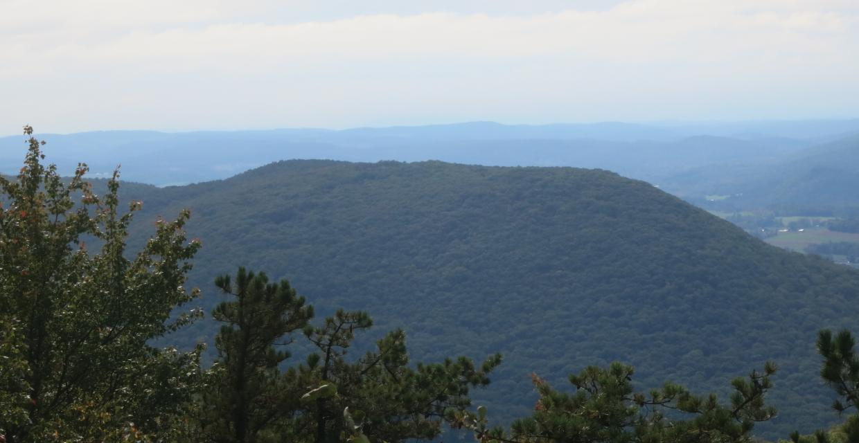 South-facing view over Alander Mountain from Sunset Rock - Photo by Daniel Chazin