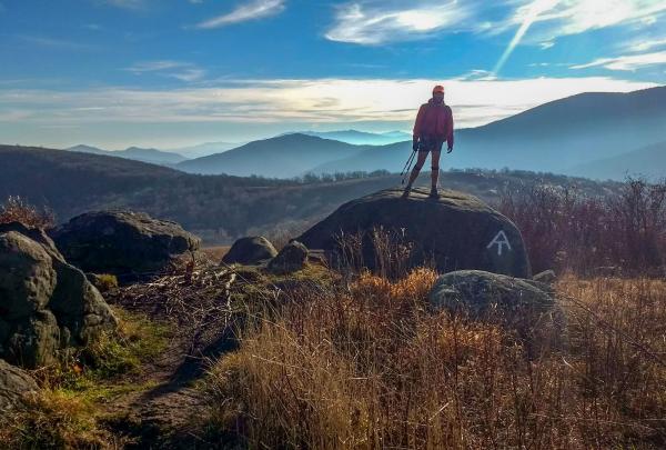 Mike "Pineapple" on his 2017 A.T. Thru-Hike. Photo by Victor "Puddles" Selmon.