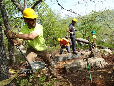 Rock Techniques for Stairs at Bear Mountain