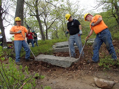 Rock Techniques for Stairs at Bear Mountain